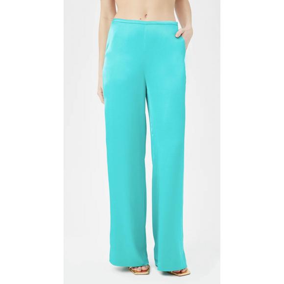 NEW TRINA TURK tavia pant in aqua - Picture 1 of 3